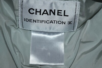 Chanel Identification Multicolour Words Quilted Zip Through Chanel Identification Multicolour Words Quilted Zip Through