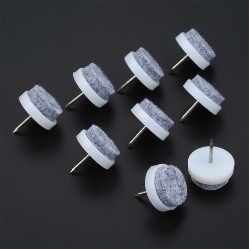 Furniture Table Chair Leg Floor Felt Pad Skid Glide Slide DIY Nail Protector 20x - Picture 10 of 26