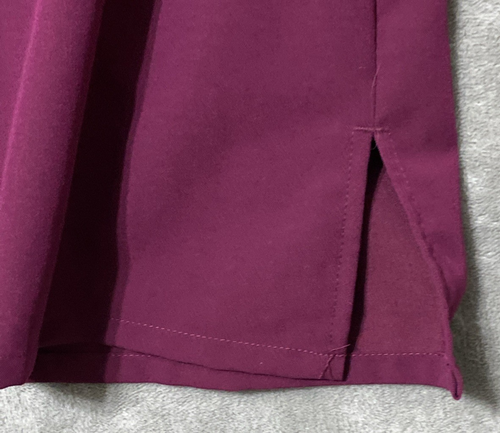 Grey’s Anatomy Signature Women's XL Scrub Top, Wine Color, Style 2121 - Picture 6 of 12