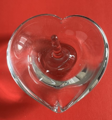 Porta anelli in vetro a forma di cuore in cristallo - Foto 2 di 6