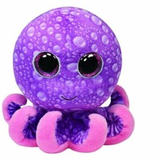 Ty Beanie Boos Legs the Octopus 7" Beanbag Plush Stuffed Animal Toy Glitter Eyes