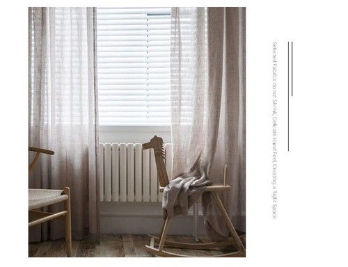 Modern Tulle Curtain Gauze Sheer Curtain Voile Window Treatments Balcony Drapes - Picture 20 of 27