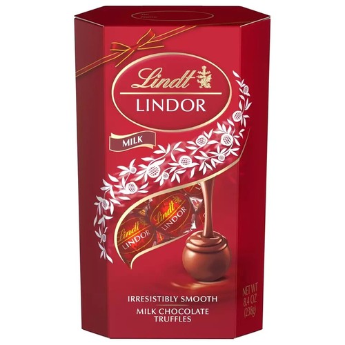 LINDOR Milk Chocolate Candy Truffles Gift Box, 8.4 Oz. - Picture 6 of 7