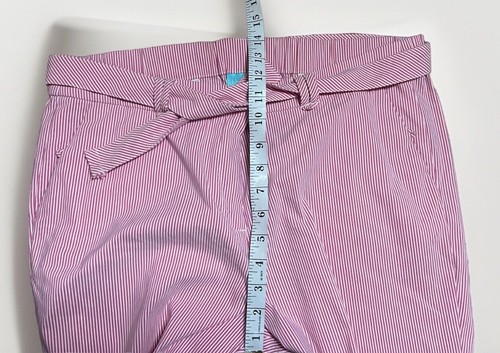 Blue Illusion Red White Striped Pants-Comfy-Casual-Cute-Size XL - Picture 7 of 9