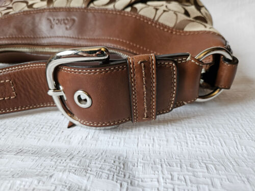 Coach Soho Plissee Hobo Bag Signature Khaki Braun Leder 13741 NEU - Bild 11 von 15