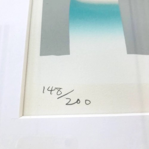Sadamasa Motonaga Silkscreen Composition 148/200 signed Framed 16.1in x 20.8in - Picture 7 of 10
