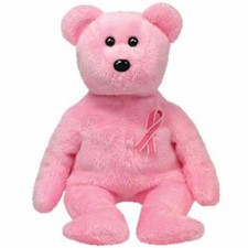 Ty Beanie Baby❤️Promise The Breast Cancer Awareness Bear 8.5" New MWMT's