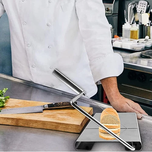 New Cheese Slicer Cutter Board Stainless Steel Wire Cutting Kitchen Hand Tool US - Picture 10 of 16