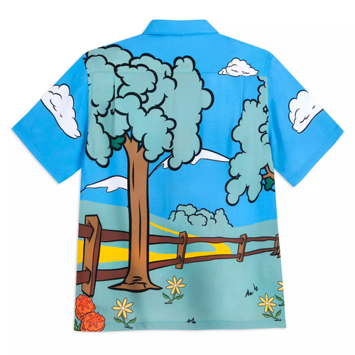 Disney Mickey Mouse and Friends Woven Shirt for Adults Mickey & Co. Size M New - Picture 3 of 5