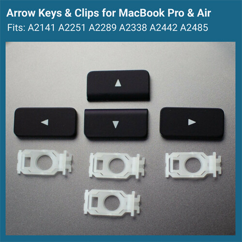 Arrow Key Cap & Scissor Clip For MacBook Pro M1 M2 A2141 A2251 A2338 A2289 A2179 - Picture 3 of 33