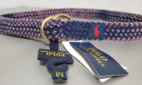 POLO Ralph Lauren DOUBLE O-RING Men's Braided Canvas/Leather Trim BELT: S,M,L,XL - Picture 14 of 44