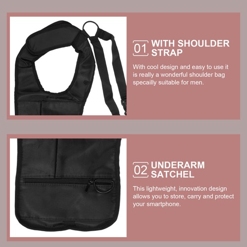 Armpit Satchel Men Bag under Fitness Travel Underarm Shoulder for - Picture 11 of 12