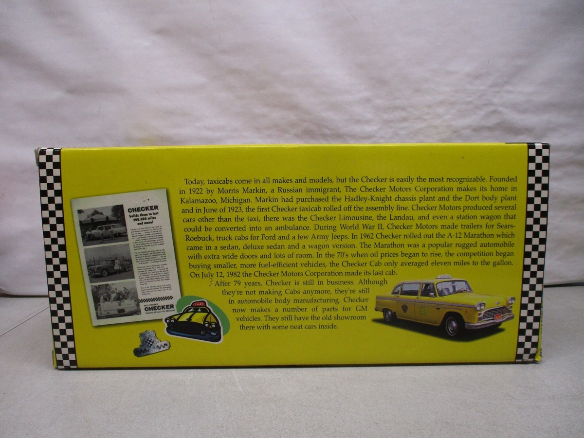 Sun Star Checker Taxi Cab 1/18 | eBay
