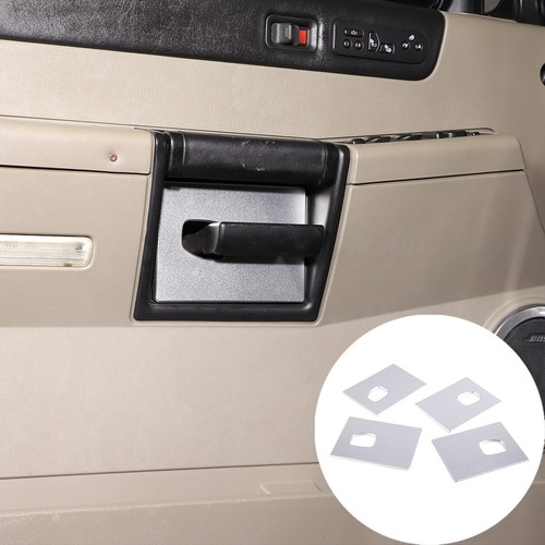 For Hummer H2 2003-2007 Inner Door Bowl Decorative Panel Aluminum Alloy 4PCS - Picture 2 of 12