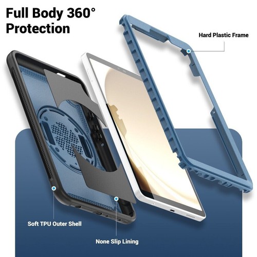 Pour Samsung Galaxy Tab A9 8.7 2023 360 Support Rotatif Dragonne Housse - Photo 9/16