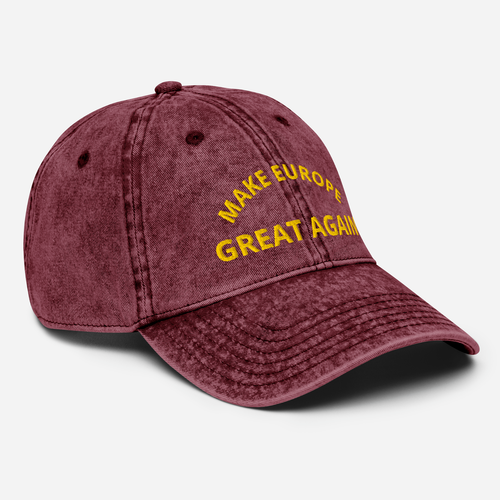 Gorra de béisbol con inscripción "Make Europe Great Again" gorra de sarga de algodón vintage - Imagen 25 de 31