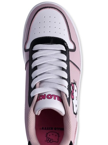 Hello Kitty By Sanrio Woman Size 8 Lace Up Shoes Pink Court Casual Sneakers NWB - Picture 5 of 10