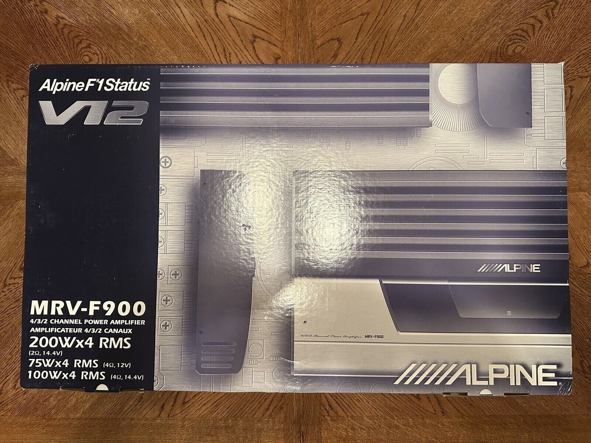 ALPINE MRV-F900 パワーアンプ V12 Alpine F#1 Status MRV-F900 Ultra High End 4 Channel