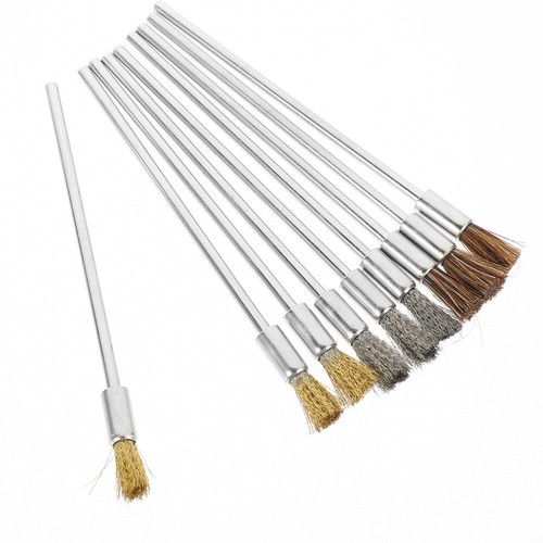 9PCS Spazzola Filo Spazzole Pulizia Ruggine Filo Ruota Rimuovi Ruggine per Metallo - Foto 9 di 12