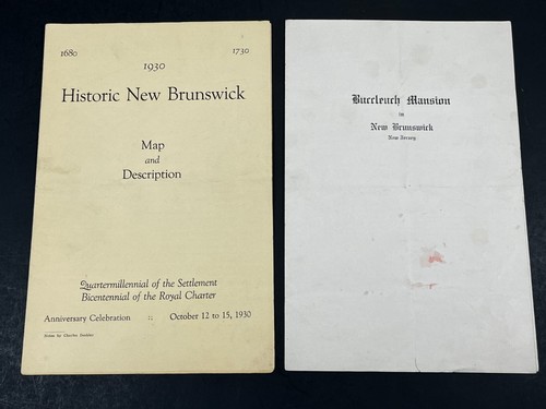 1930 New Brunswick Map & Description Anniversary Celebration + Old Ephemera Lot - Bild 1 von 10