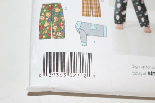 Simplicity 2318 Boys Mens Dog Pants Shorts Tops Shirt Sewing Pattern S M L XL - Picture 4 of 9