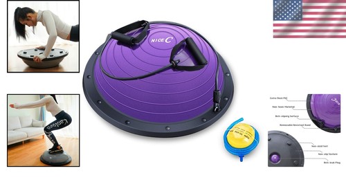 Comprehensive Fitness Balance Ball Trainer with Pump & Resistance Bands - 330lbs - Picture 2 of 9