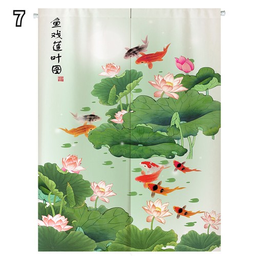 Tenda Porta Pesce Arazzo Appeso Cinese Noren Divisore Cucina Valance Arts - Foto 16 di 17