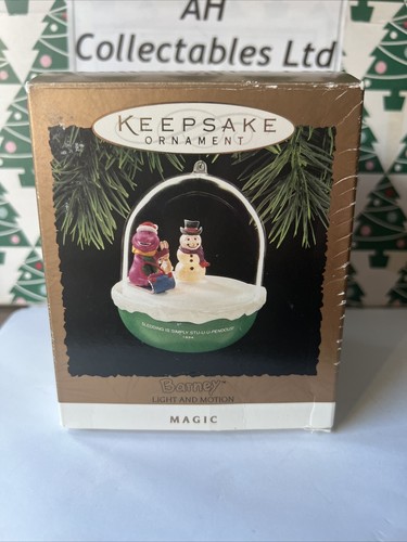 Barney Magic Light & Motion Weihnachten Hallmark Andenken Ornament in Box - Bild 10 von 11