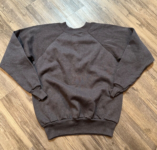 VTG 80s Pannill Gray Crewneck Sweatshirt Large Made in USA Blank Pullover Sweats - Picture 5 of 7