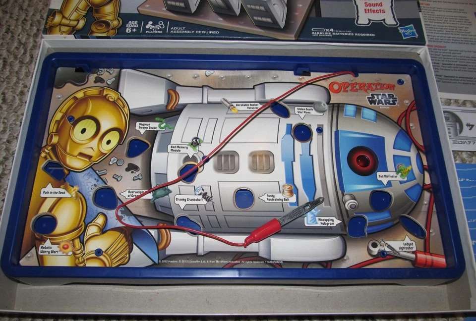 STAR WARS Operation Edition Board Game Very Nice Condition TESTED and Complete - Image 3 of 4