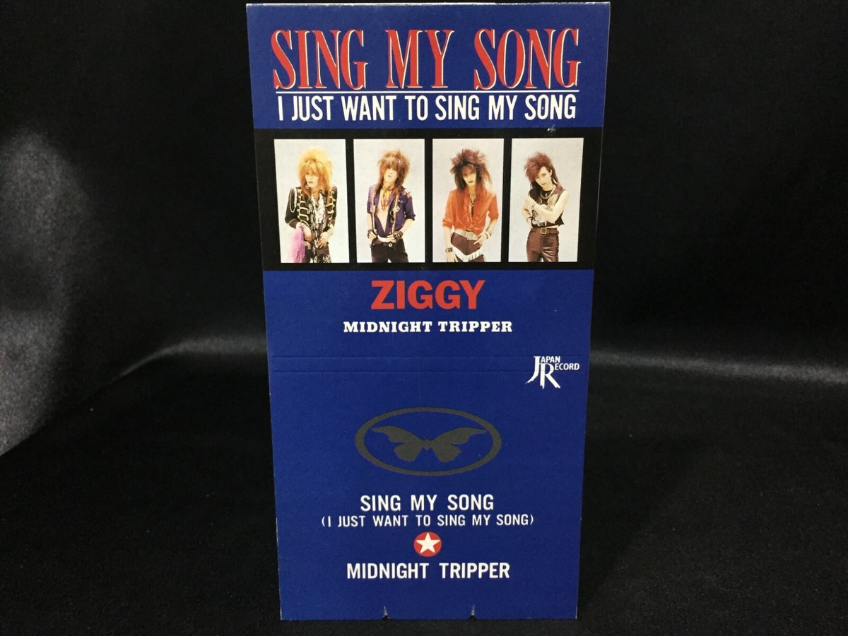 【Kisa】ZIGGY CD DVD VHS Ziggy Sing My Song I Just Want To Sing My Song Single Mini CD