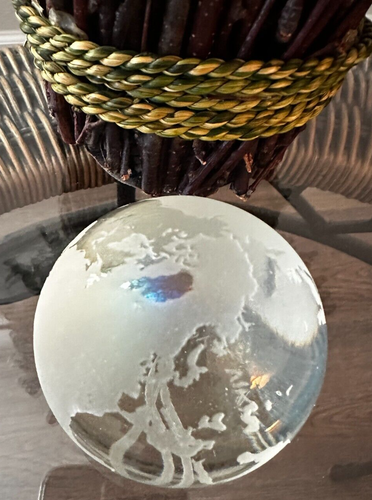 Royal Viking Queen Glass Globe Paperweight - Picture 2 of 9