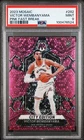 2023 Panini Mosaic Basketball Fast Break Pink Victor Wembanyama #282 PSA 9