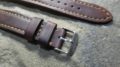 20mm watch strap genuine leather waxed, handmade Dalipi crafts, 20/18mm - Picture 9 of 11