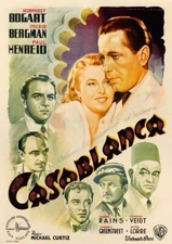 Casablanca 1942 Humphrey Bogart Movie Poster Classic reprint wall art 11x17
