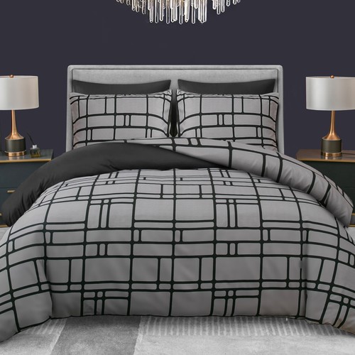 Duvet Cover Set King Size Luxury Reversible Quilt Cover Bedding Set Double - Picture 15 of 504