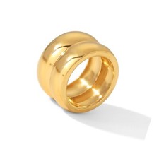 Chunky Gold Rings That Don't Tarnish Size 6-11 Silver Statement Rings for Wom...