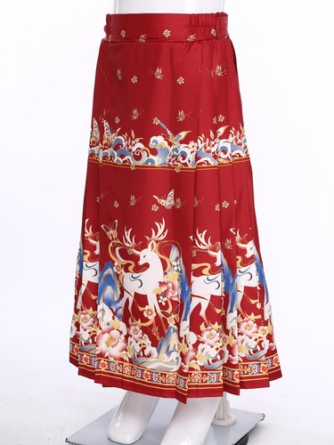 Kids Girls Skirt Ming Dynasty Hanfu Fancy Dress Maxi Photography Props A-Line - Picture 22 of 36