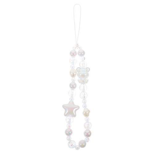 Bear Mobile Phone Chain Miss Cell Bracelet Wristlet Beaded Wristband - 第 1/12 張圖片