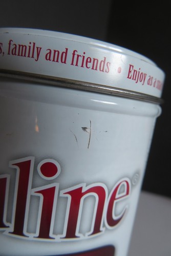 2015 CREME DE PIROULINE® Metal TIN 6" RETRO Chocolate Hazelnut Wafers EMPTY Lid - Picture 4 of 21