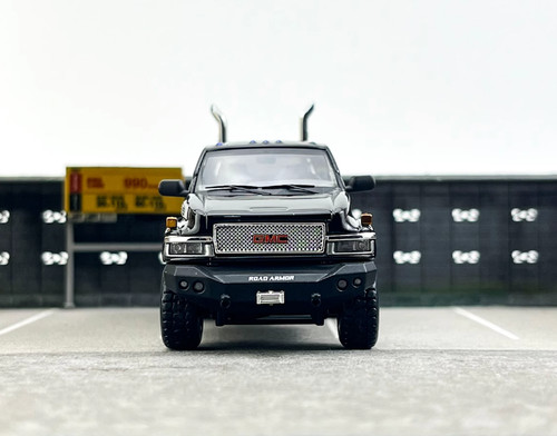 GOC 1:64 Black Top kick C4500 Muscle Pickup Truck Model Diecast Collect Car - Picture 6 of 13