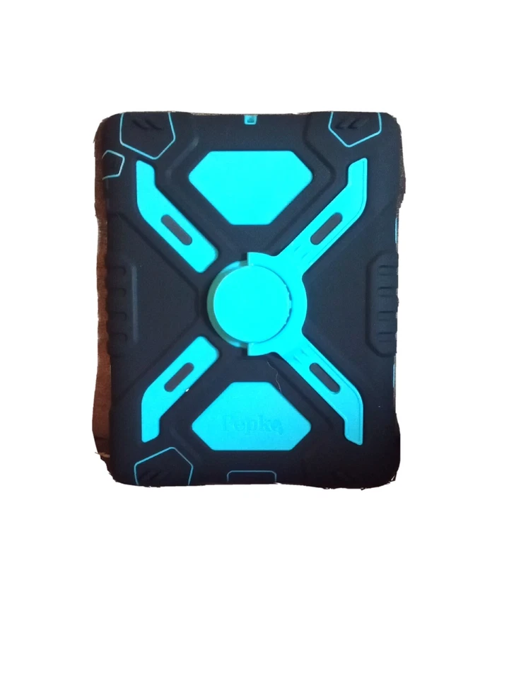 Pepkoo Case for Apple iPad 11-inch (2/3 Gen) - Blue/ Black, Silicone, KickStand - Image 4 of 4