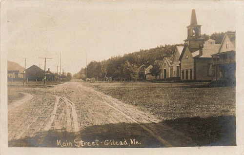 Gilead Me Eisenbahn Bahnhof Zug Depot Hauptstraße Echt Foto Postkarte - Picture 1 of 2