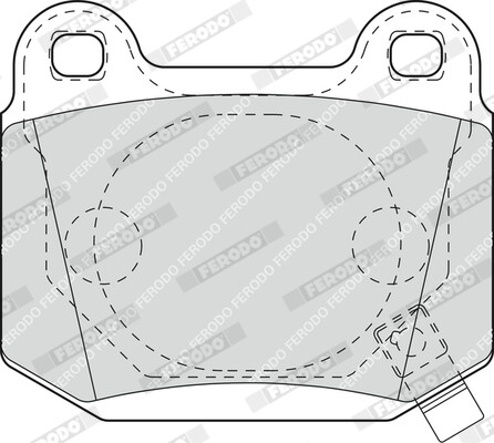 FERODO FDB1562 Brake Pad Set, disc brake for ,INFINITI,MITSUBISHI,NISSAN,SUBARU - Bild 3 von 3