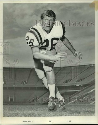 1972 Press Photo Louisiana State University football player John Nagle runs | eBay