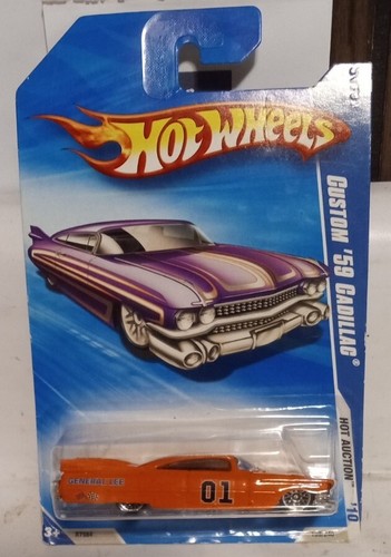 A Customized 1/64 Scale Hot Wheels 1959 Cadillac With The General Lee Decals! - Picture 11 of 12