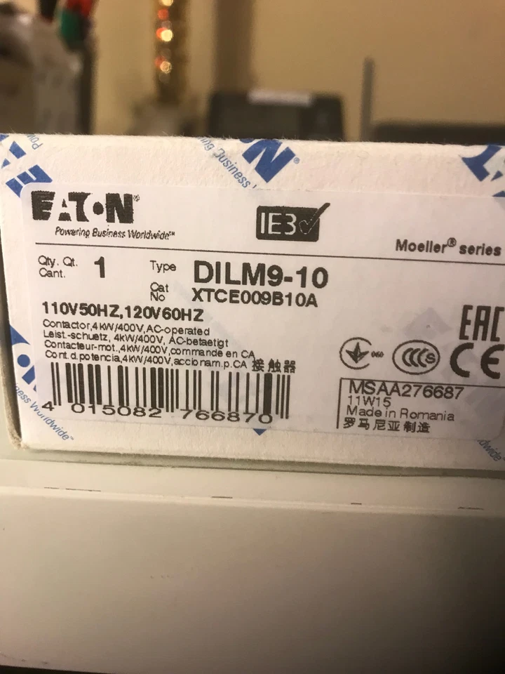 MOELLER -EATON DILM9-10. 110[-120V------- EATON XTCE009B10A 110-120V
