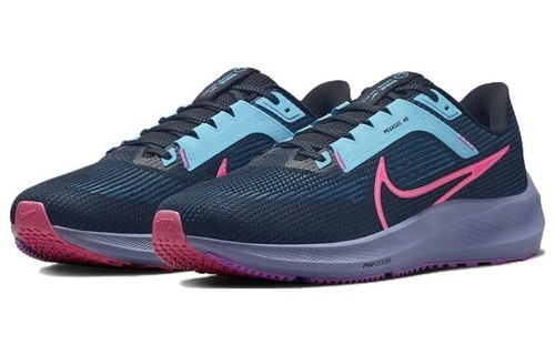 Men Nike Air Zoom Pegasus 40 SE Running Shoes Black Turquoise Pink FB7180 001 - Picture 9 of 24