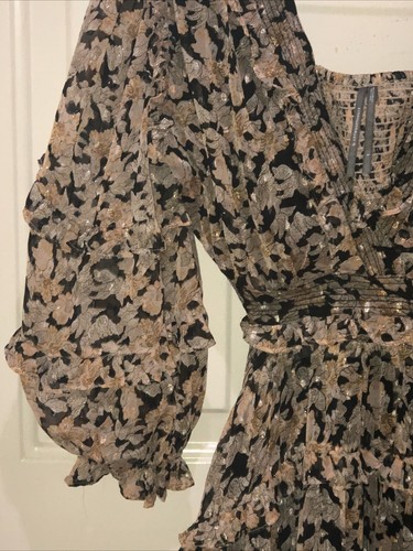 Vestido Anthropologie Cuello en V Volantes Recortado Estilo Número 4130611840011 Color C: 015 - Imagen 7 de 11
