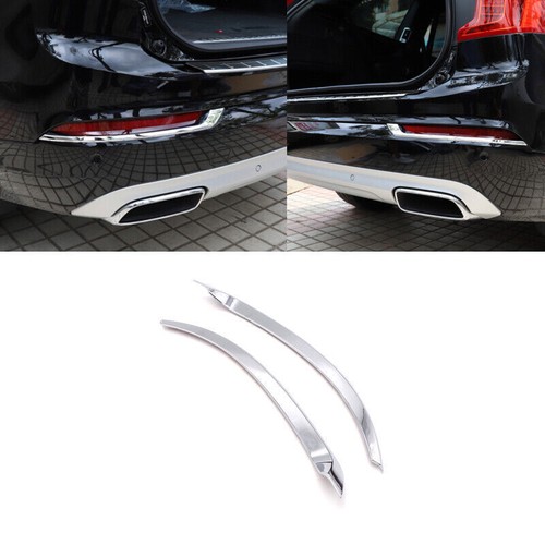 For Volvo XC90 2015-2019 2PCS ABS Chrome Rear Tail Fog Light Lamp Molding Trim - Imagen 2 de 10